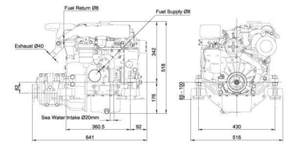 Craftsman CM2.16, 16 PS, Innenborder Diesel ohne Panel