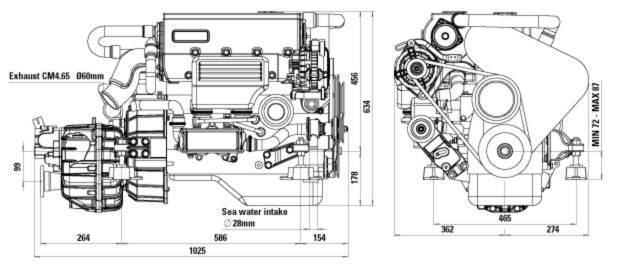 Craftsman CM4.65, 65 PS,  Innenborder Diesel ohne Panel