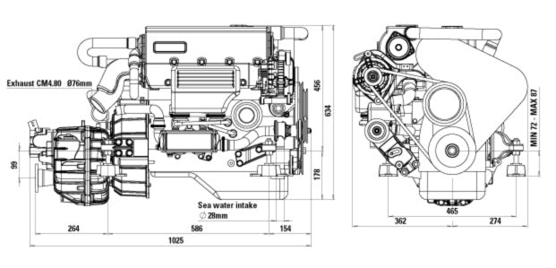 Craftsman CM4.80, 80 PS,  Innenborder Diesel ohne Panel